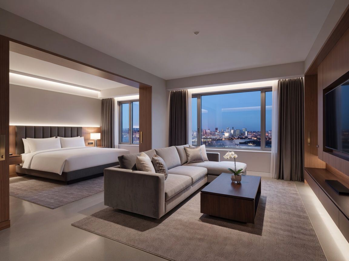 A modern and elegant suite at the Casino New Brunswick Hotel